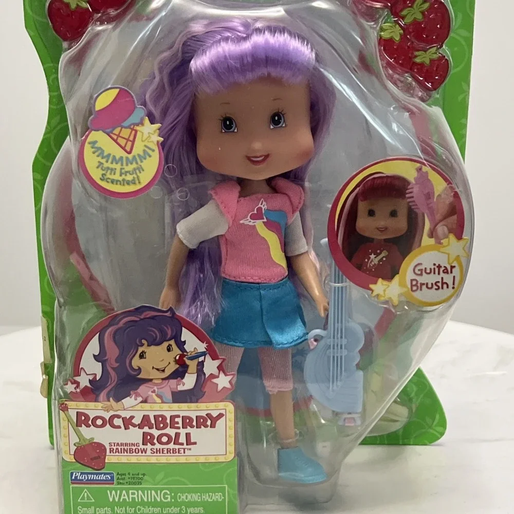 Strawberry Shortcake  Rockaberry Roll Rainbow Sherbet Playmates‎ 2008 NIB
